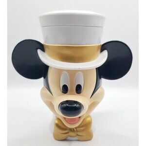 Disney Mickey Mouse Mug Cup Attached Flip Lid Microwave Dishwasher Safe Vintage